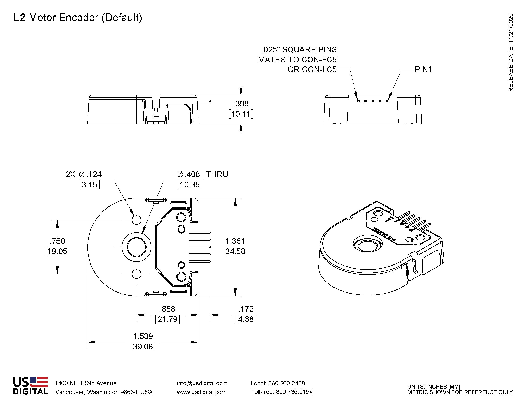 L2 WEB Mechanical Drawing
