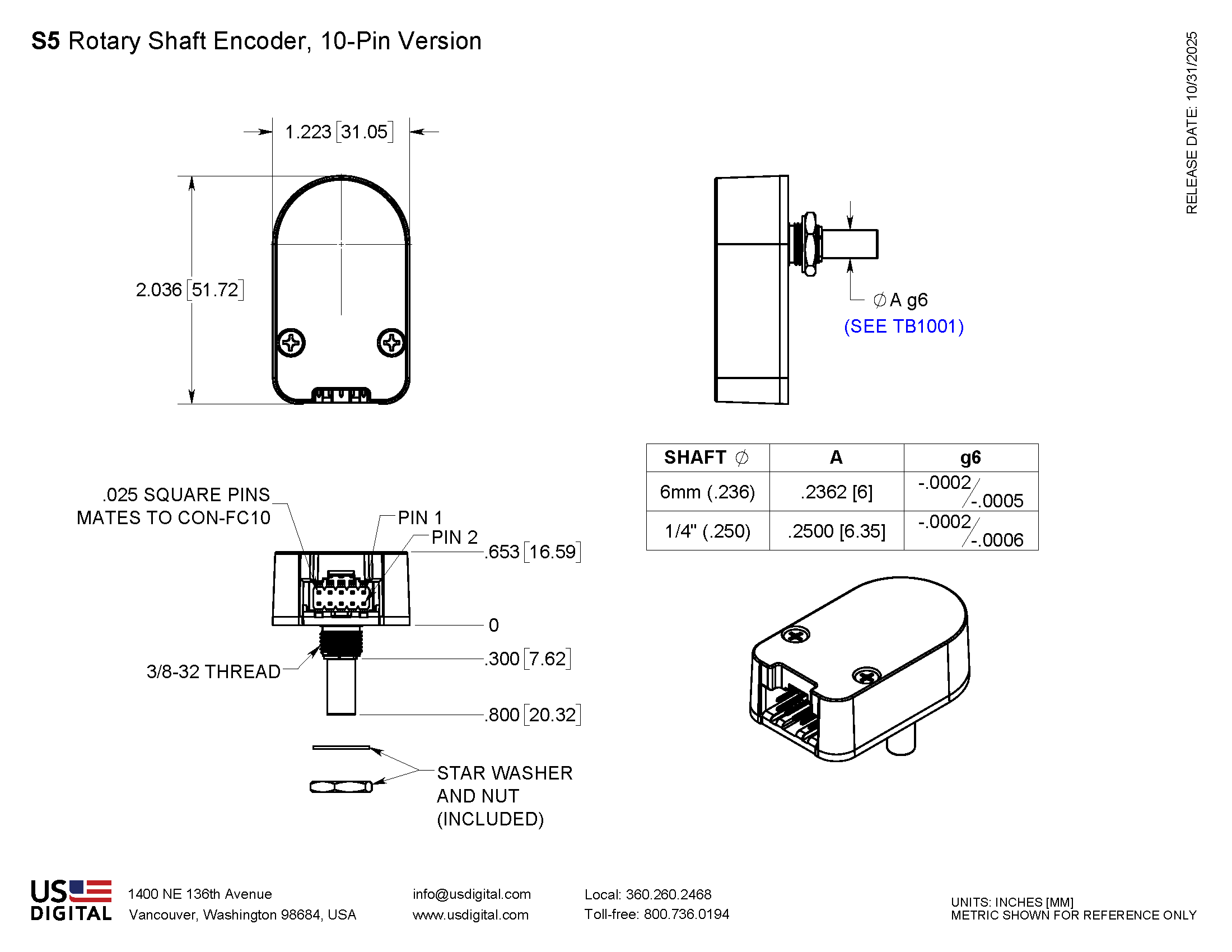 S5 Mechdrawing 10Pin Mechanical Drawing